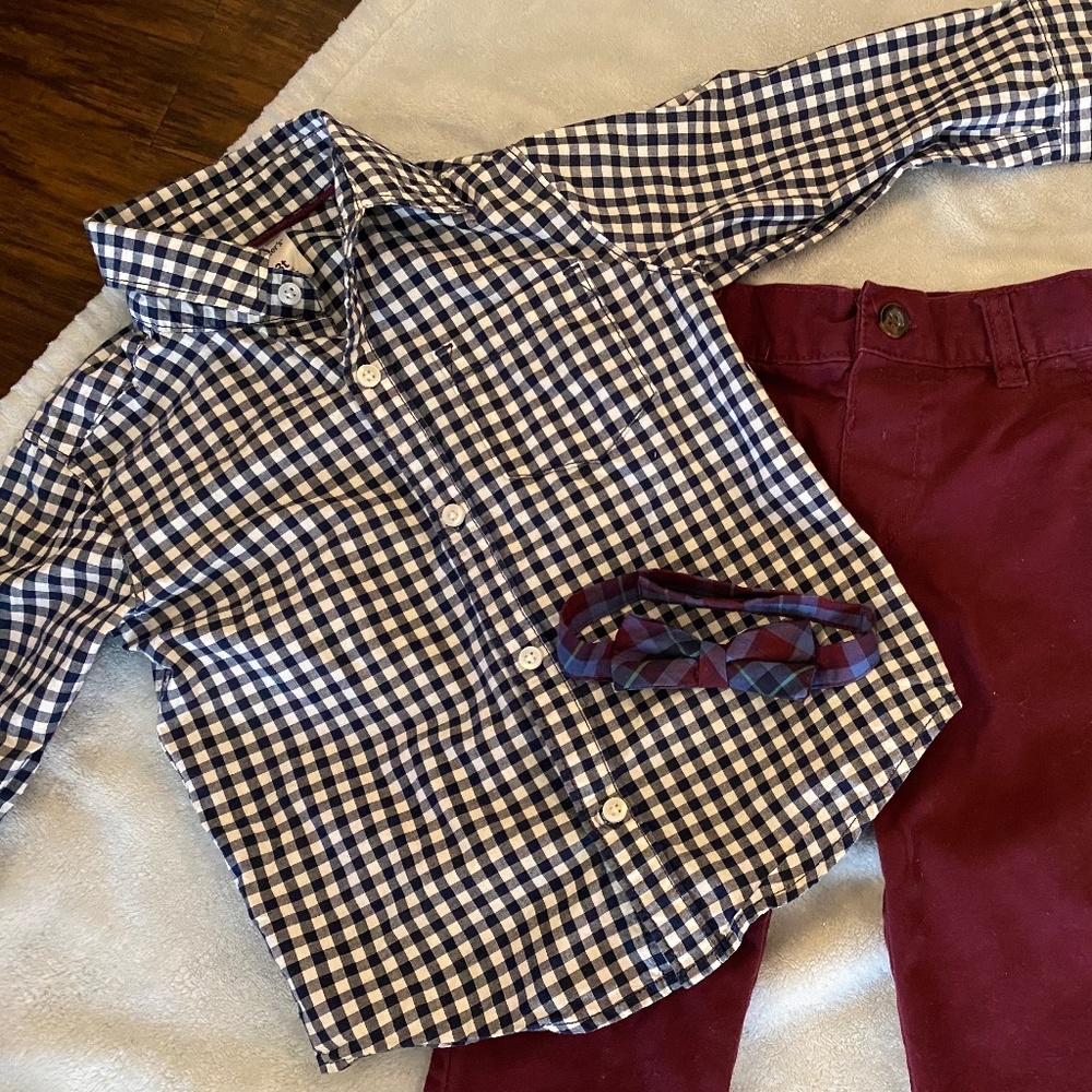 Adorable 3T Boy Set with Bowtie